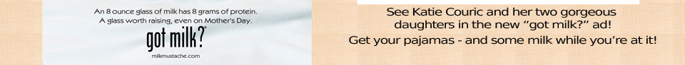 Check out Katie Couric in our Natalya Silk Pajama in the new got milk ad!