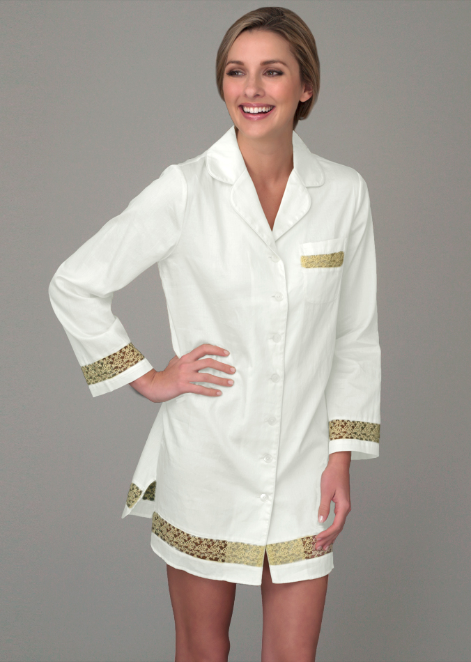 luxury cotton sleepshirt