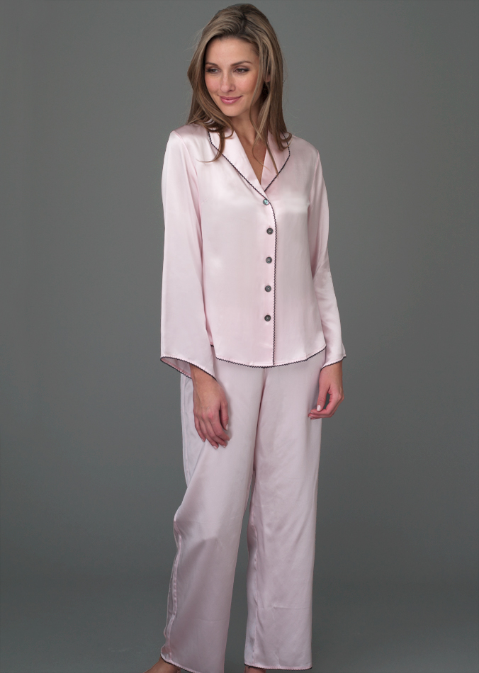 luxury silk pajamas