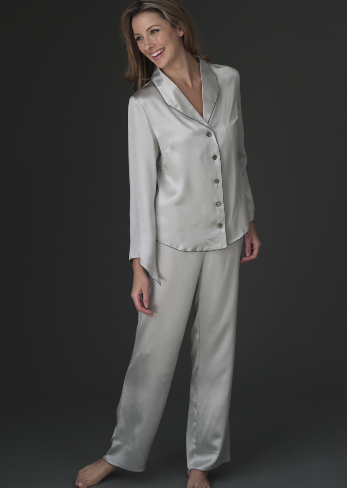 luxury silk pajamas